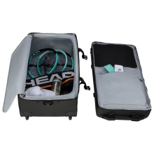 Head Tour Team Sport Travel Bag with Wheels 3 Main Interior Compartments 2024 Black